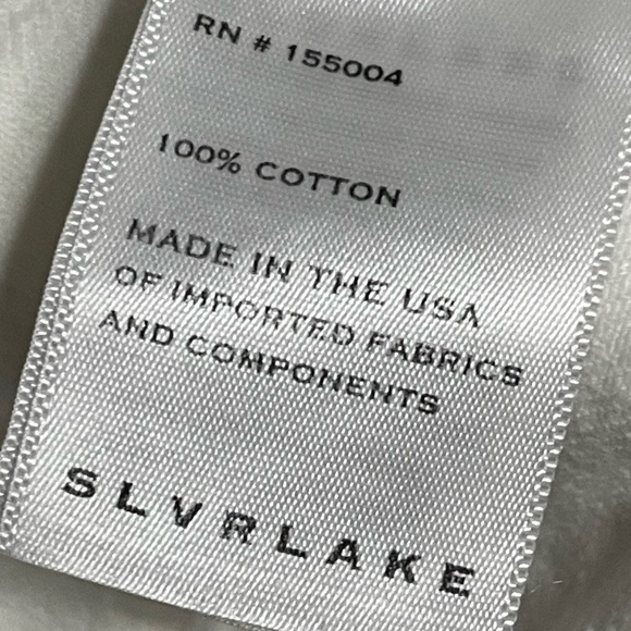 SLVRLAKE London White Destructed Jeans 28 Straight Leg 100% Cotton USA $289 - Picture 5 of 15